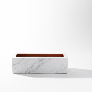 Trinket Tray Bianco Carrera Marble image 2