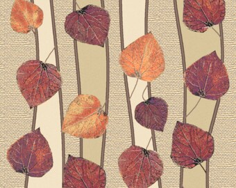 COOPER GARDEN, Leaf Design, Modern Home Decor, Contemporary Room, Golden Rug, Area Rug, Accent Rug, Lodge Rug