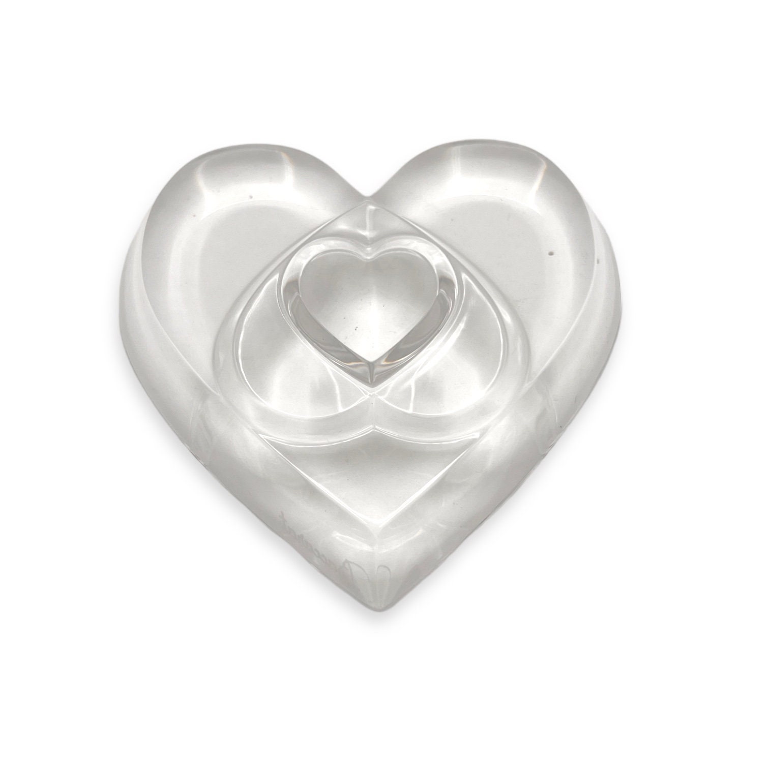 Baccarat Heart of Love Clear Paperweight 2106263 Aka Beloved