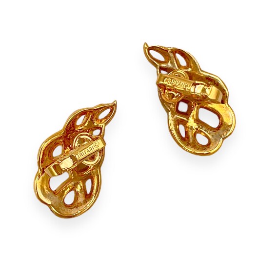Boucles D'oreilles Vintage Anciennes Années 1940 - Clip - Plaqué Or - Occasion - Bijou Rétro Et élégant