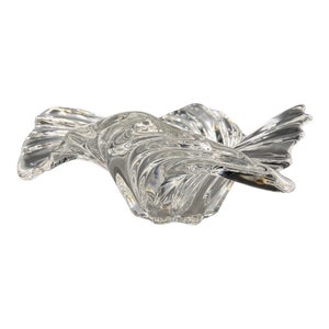 Mikasa, Belle Epoque by Mikasa Swirl or Ripple Design (in Clear) Fruit Bowl, Transparent Centerpiece, Giftware | 12&quot; Diameter