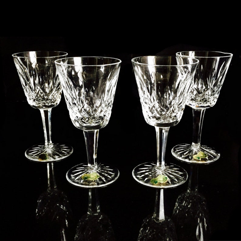 Waterford Vintage Wine Glasses Crystal Lismore White Wine Etsy