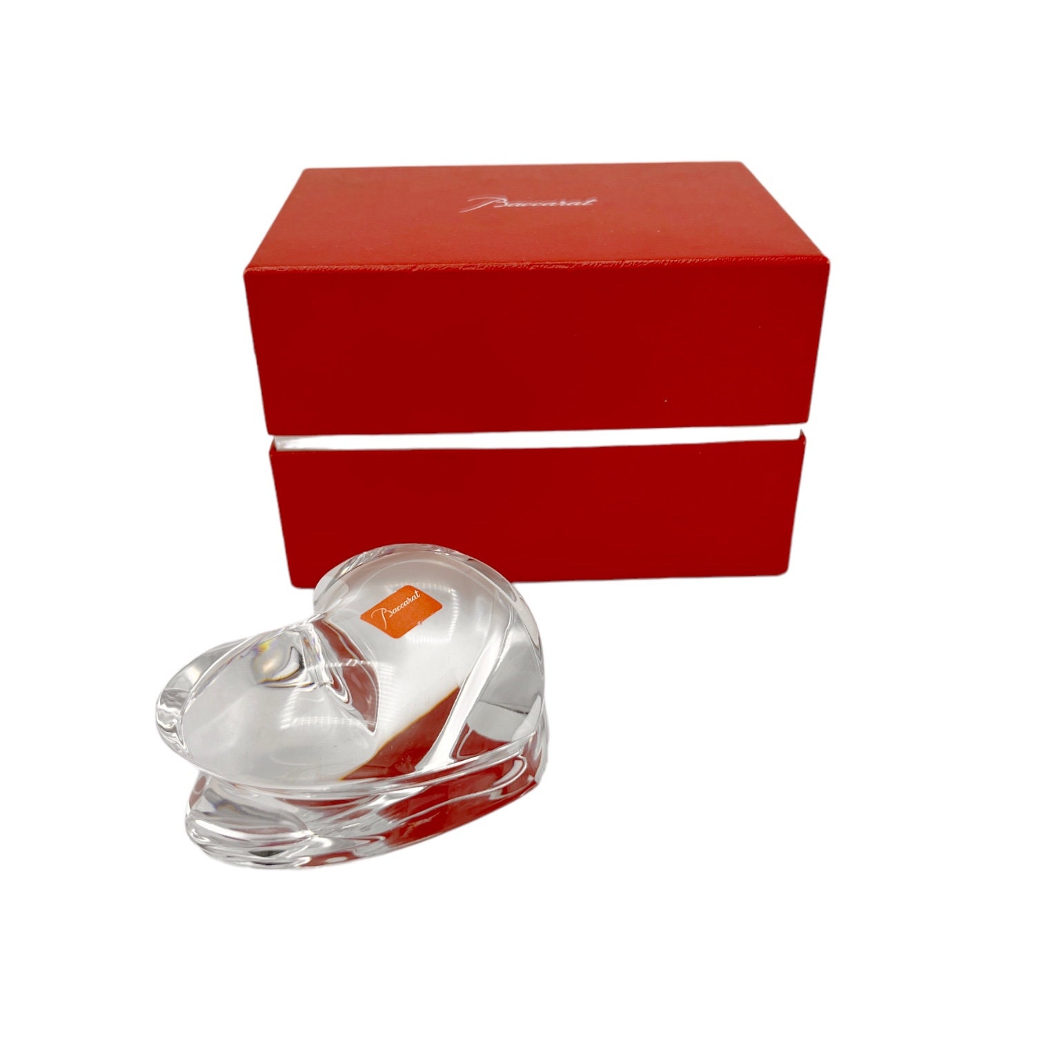 Baccarat Heart of Love Clear Paperweight 2106263 Smooth