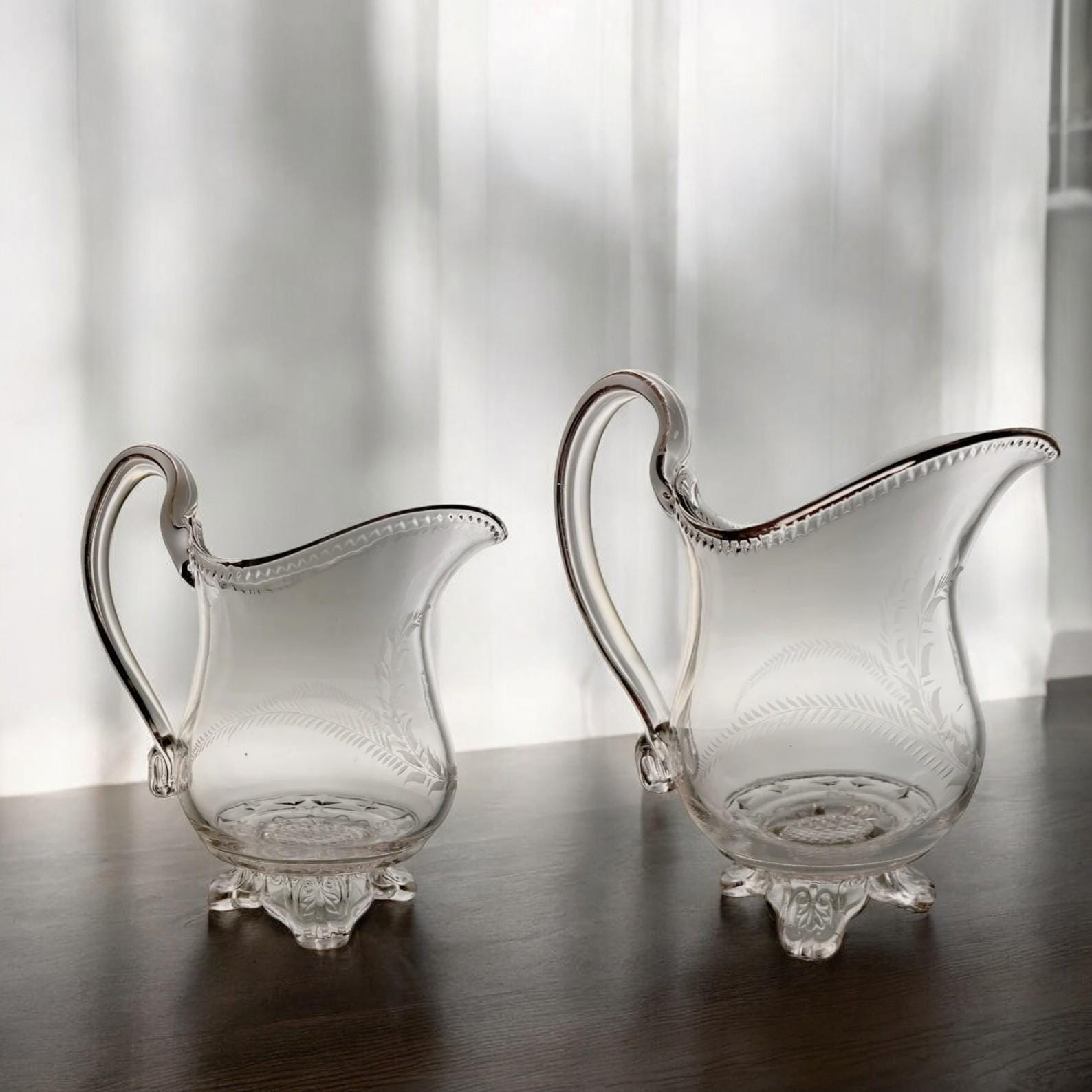 Assorted Vintage Vita Craft Regency Etched Crystal Glass Sets Assorted Vintage Vita Craft Regency Etched Crystal Glass Sets