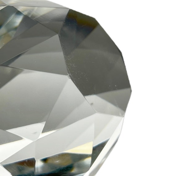 Diamond Figural or Giant Gem Crystal Paperweight Acid