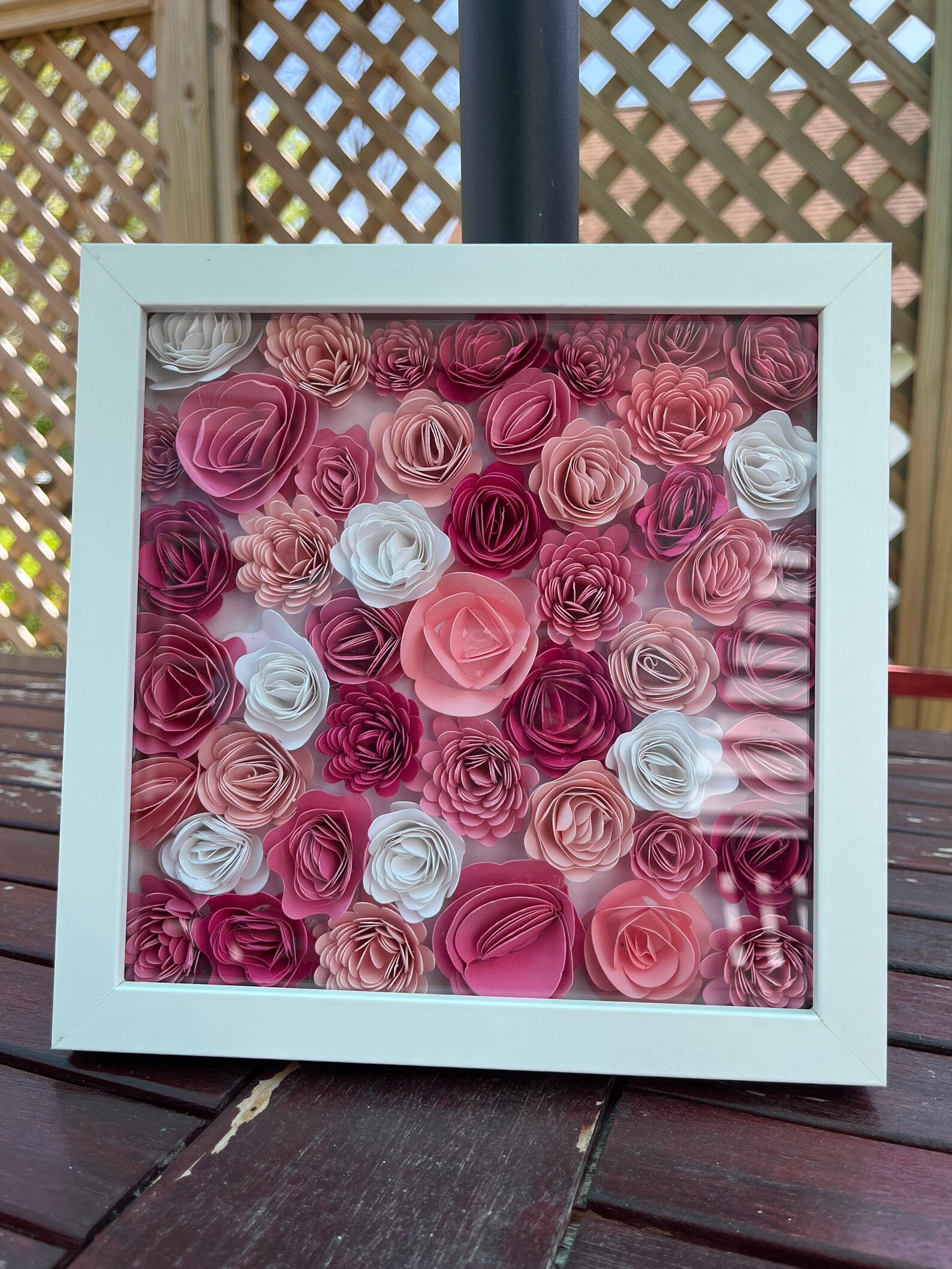 Customized Shadow Box Frame Flowers Mothers Day Gift Etsy