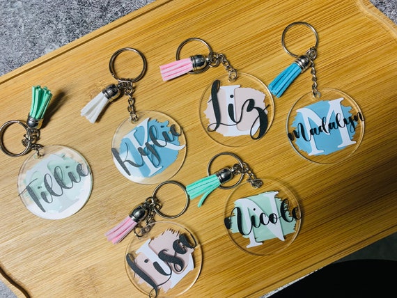 Personalized Acrylic Keychains Customacrylic Keychains Custom Key