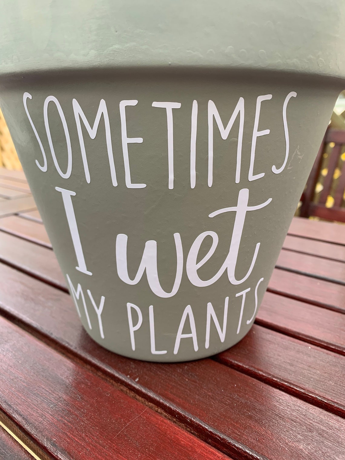 Painted Flower Pots With Funny Sayings, Customized Flower Pots