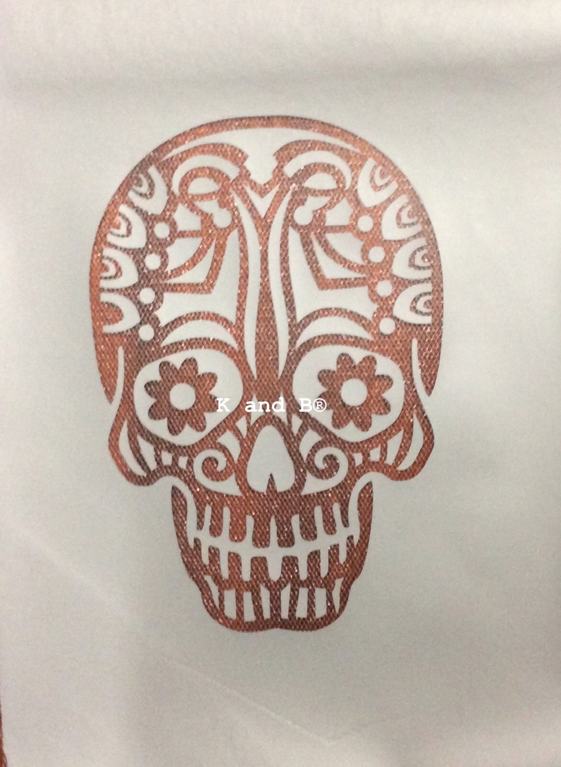 Gothic Skull Cake Decorating Airbrush Mesh Stencil