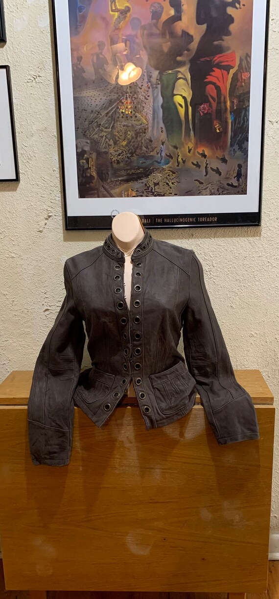 Jacket Moto Leather By Victorias Secret In Black, Size: M main image 0