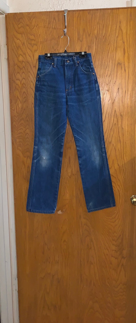 Wrangler Boys Girls Vintage Blue Jeans  Boys Size 