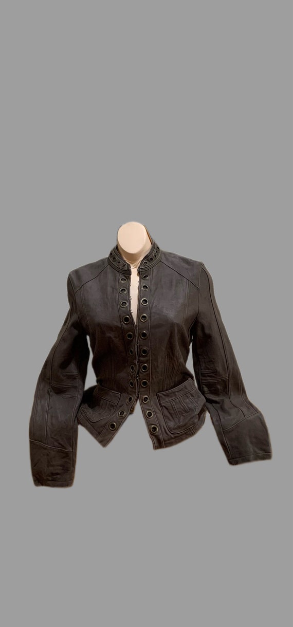 Leather Moda International Vintage Brown Jacket From Victorias Secret Size Small Etsy Canada