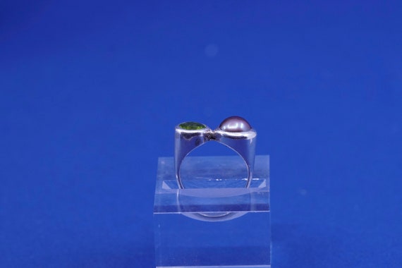 Size 7.5, vintage sterling silver handmade ring, … - image 5