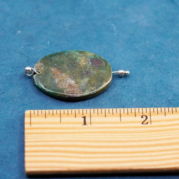 Vintage sterling 925 silver handmade pendant with… - image 5
