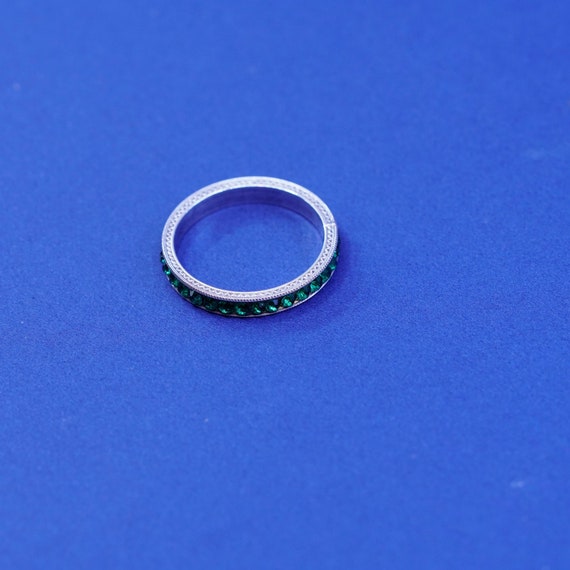 Size 8, vintage Sterling silver handmade ring, 92… - image 6