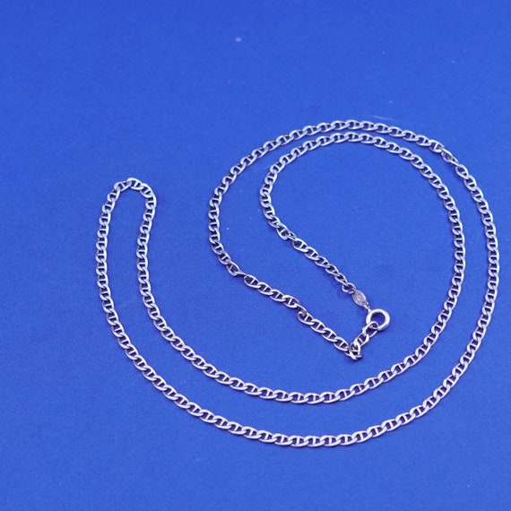 30”, 3mm, vintage Sterling silver handmade neckla… - image 2