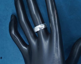 Size 6.75, vintage Sterling silver handmade ring, wide 925 band