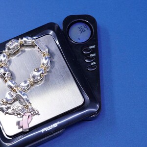 6.25+1”, vtg Brighton B Silver Tone bracelet, with heart charm “sister, mother image 6