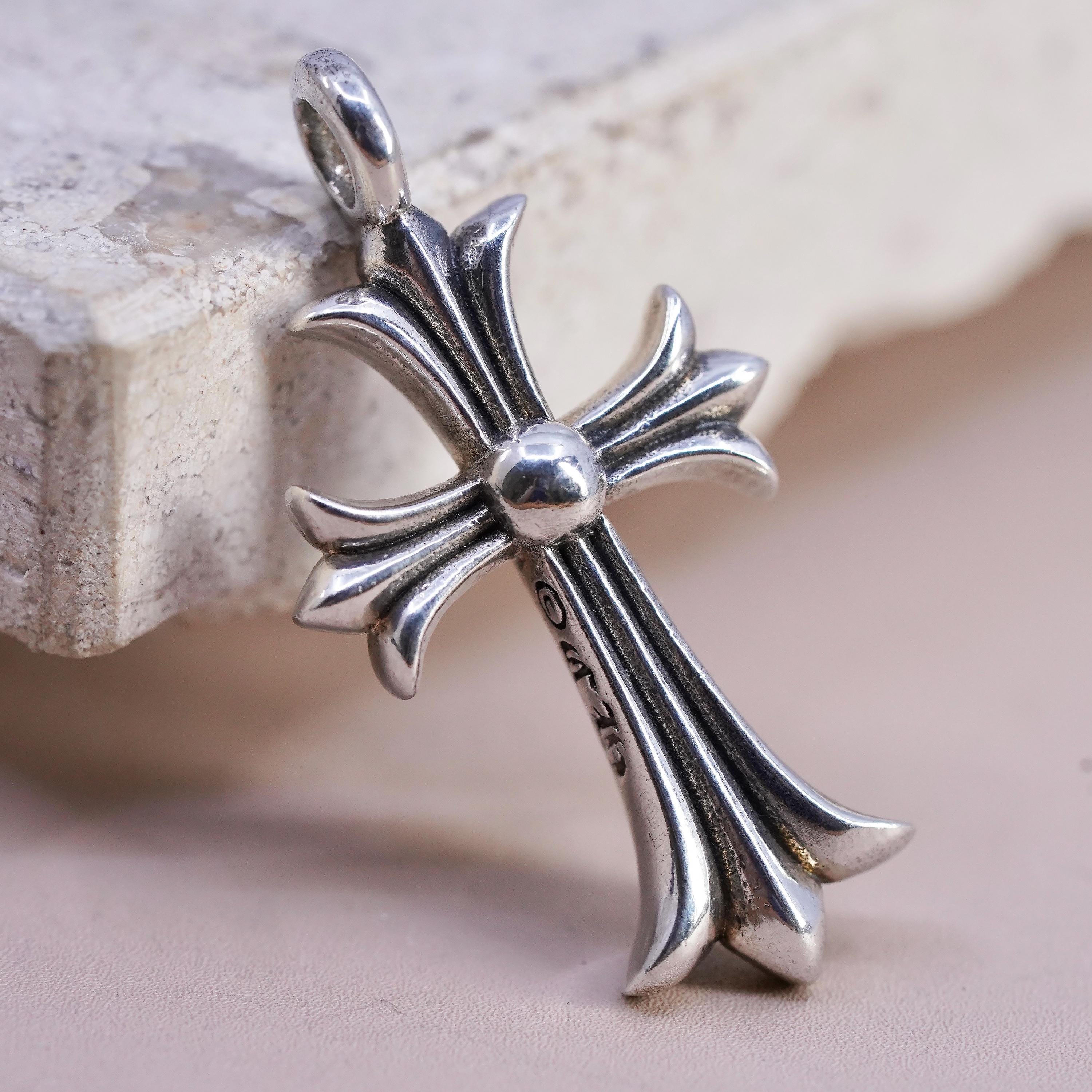 Vintage Chrome Hearts 2004 Sterling Silver Handmade Pendant, 925