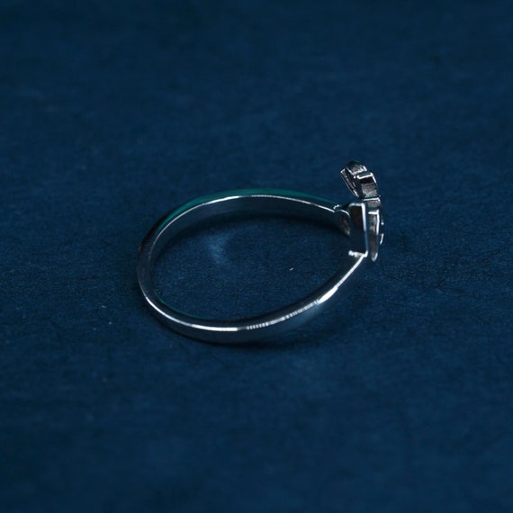 Size 6, vintage Sterling silver handmade ring, 92… - image 3