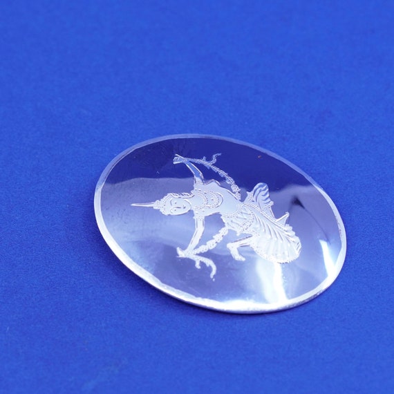 Vintage Siam Sterling silver handmade pin, 925 In… - image 3