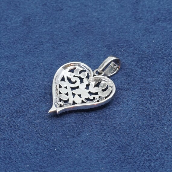 Vintage (520593) Sterling silver handmade pendant… - image 5