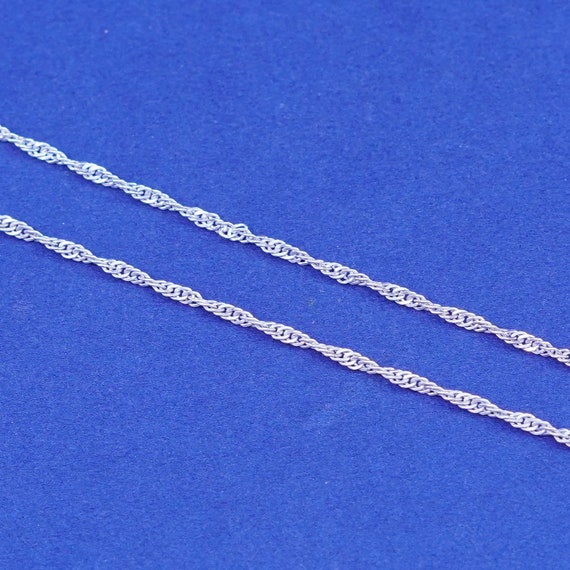 KARIZIA SPA KA 1772 Italy Sterling Silver Twisted Diamond Cut Necklace 24”  $35.00 - PicClick