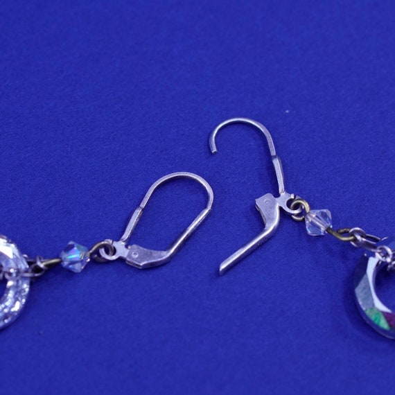 Vintage Sterling 925 silver handmade earrings wit… - image 9