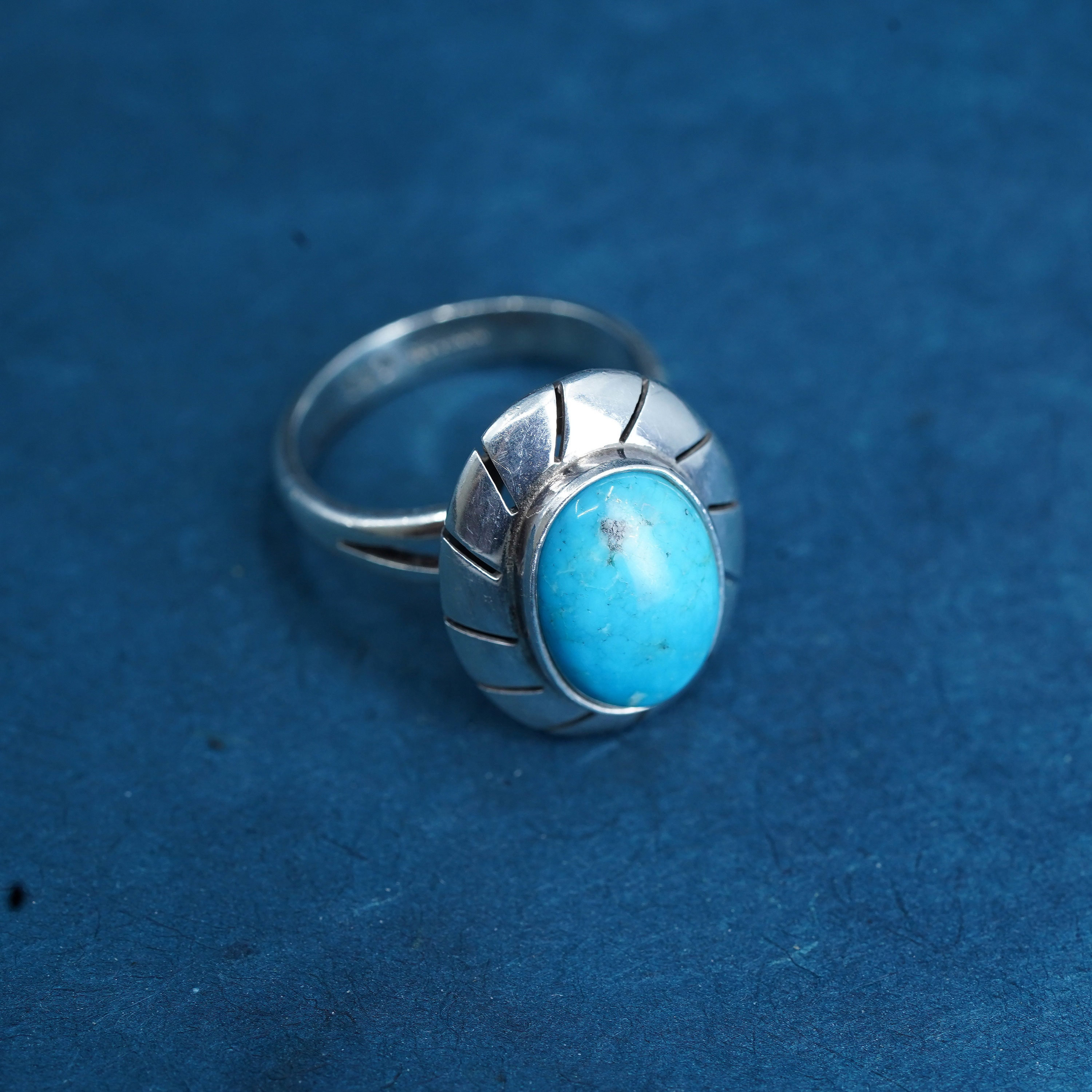 Size 9, Vintage Mexican Sterling 925 Silver Handmade Ring With Oval Turquoise, Southwestern, Stamped Mexico 925 CII - Etsy UK Size 9, Vintage Mexican Sterling 925 Silver Handmade Ring With Oval Turquoise, Southwestern, Stamped Mexico 925 CII - Etsy UK