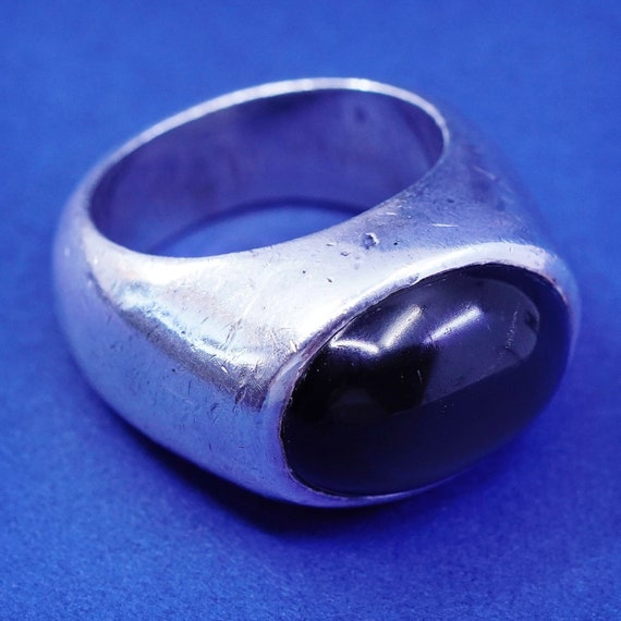 Size 9.25, Vintage Sterling 925 Silver Handmade Ring With Oval Tiger Eye, Stamped 925 - Etsy Size 9.25, Vintage Sterling 925 Silver Handmade Ring With Oval Tiger Eye, Stamped 925 - Etsy