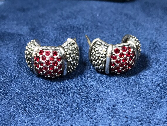 Vintage (500263) sterling silver handmade earring… - image 2