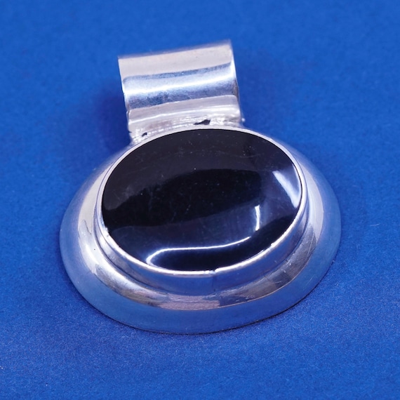 Vintage Sterling silver handmade pendant, 925 wit… - image 1