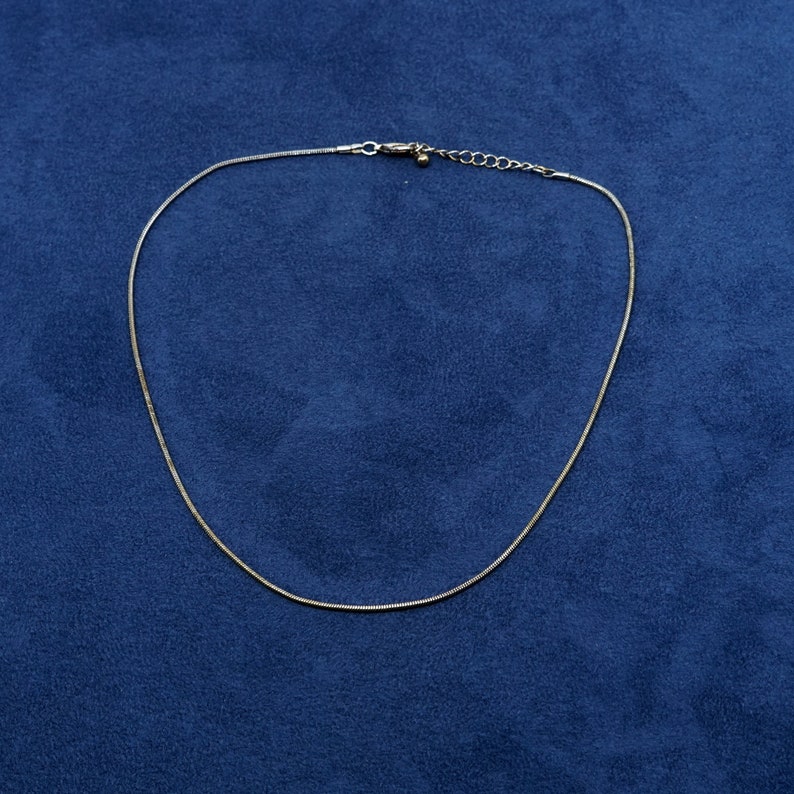 162 1.6mm vintage Sterling silver handmade necklace | Etsy