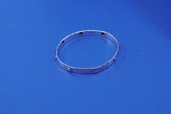 8”, vintage sterling silver handmade bracelet, 92… - image 3