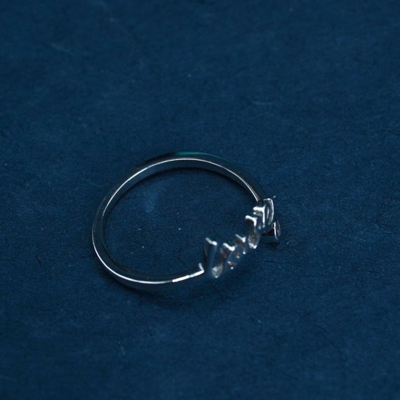 Size 6, vintage Sterling silver handmade ring, 92… - image 4