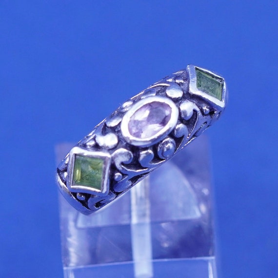 Size 6, vintage Sterling silver handmade ring, 92… - image 7