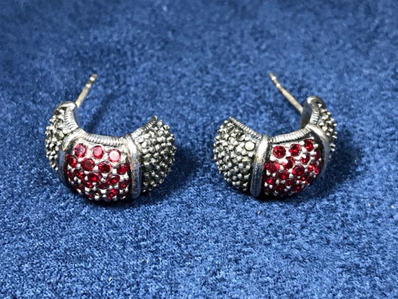 Vintage (500263) sterling silver handmade earring… - image 4