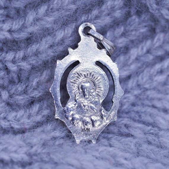 Vintage Sterling silver handmade pendant, 925 rel… - image 4