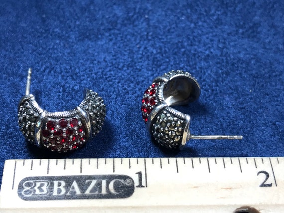 Vintage (500263) sterling silver handmade earring… - image 3