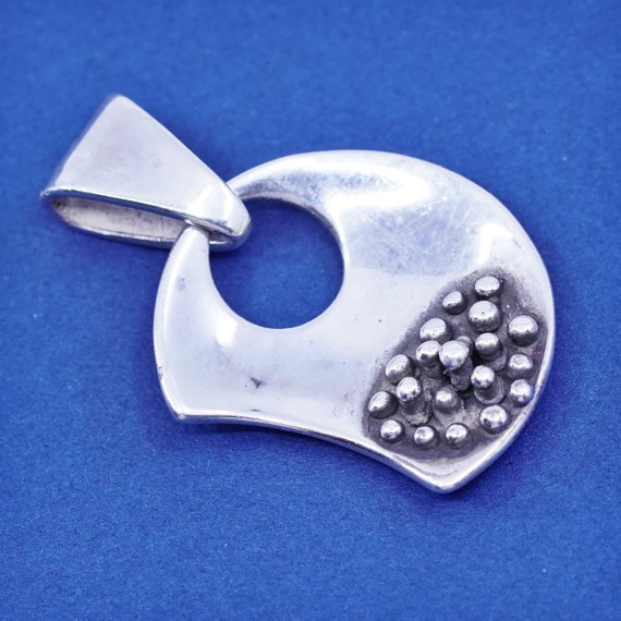 Vintage sterling silver handmade pendant, sterlin… - image 1