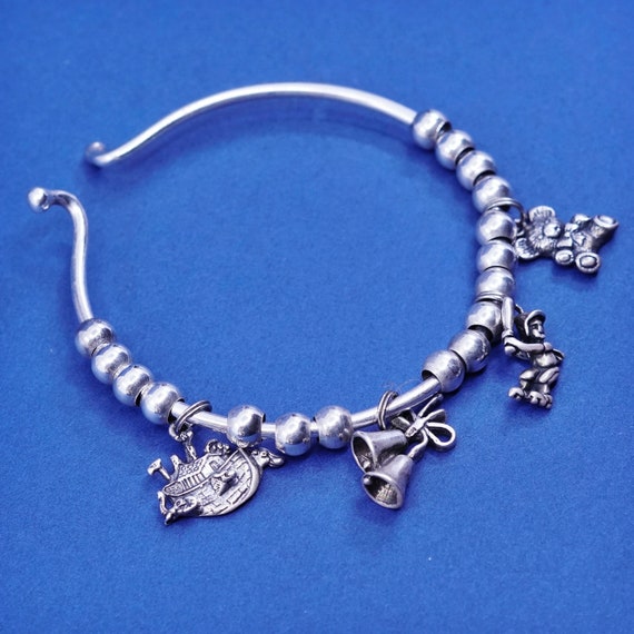 Noahs Ark Highly Detailed Vintage Southwestern Sterling Silver Bracelet Noahs Ark Highly Detailed Vintage Southwestern Sterling Silver Bracelet
