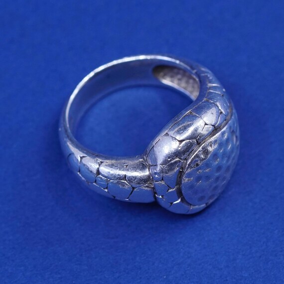 Size 5.75, vintage Sterling silver handmade ring,… - image 7