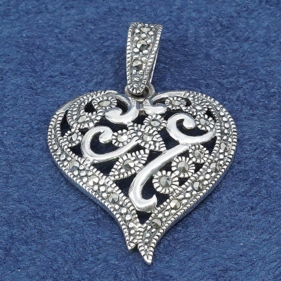 Vintage (520593) Sterling silver handmade pendant… - image 2