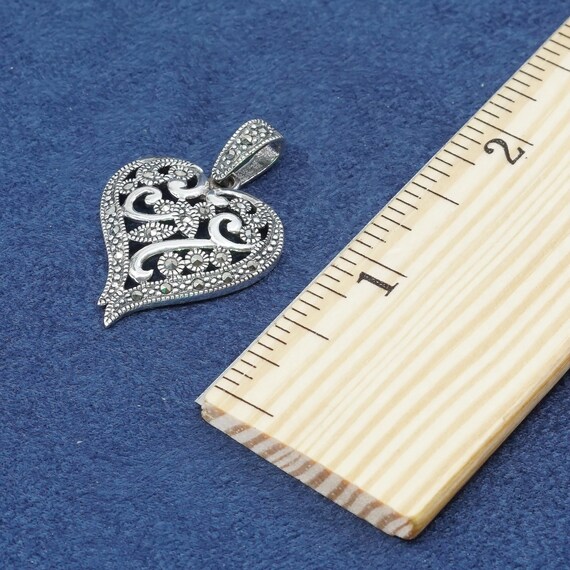 Vintage (520593) Sterling silver handmade pendant… - image 6