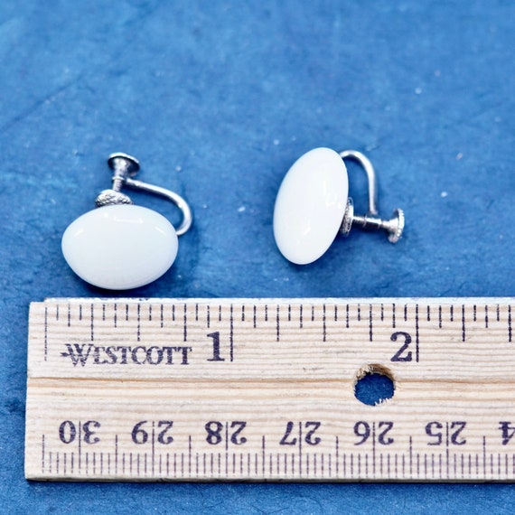 Vintage Sterling silver handmade earrings, 925 Bu… - image 7