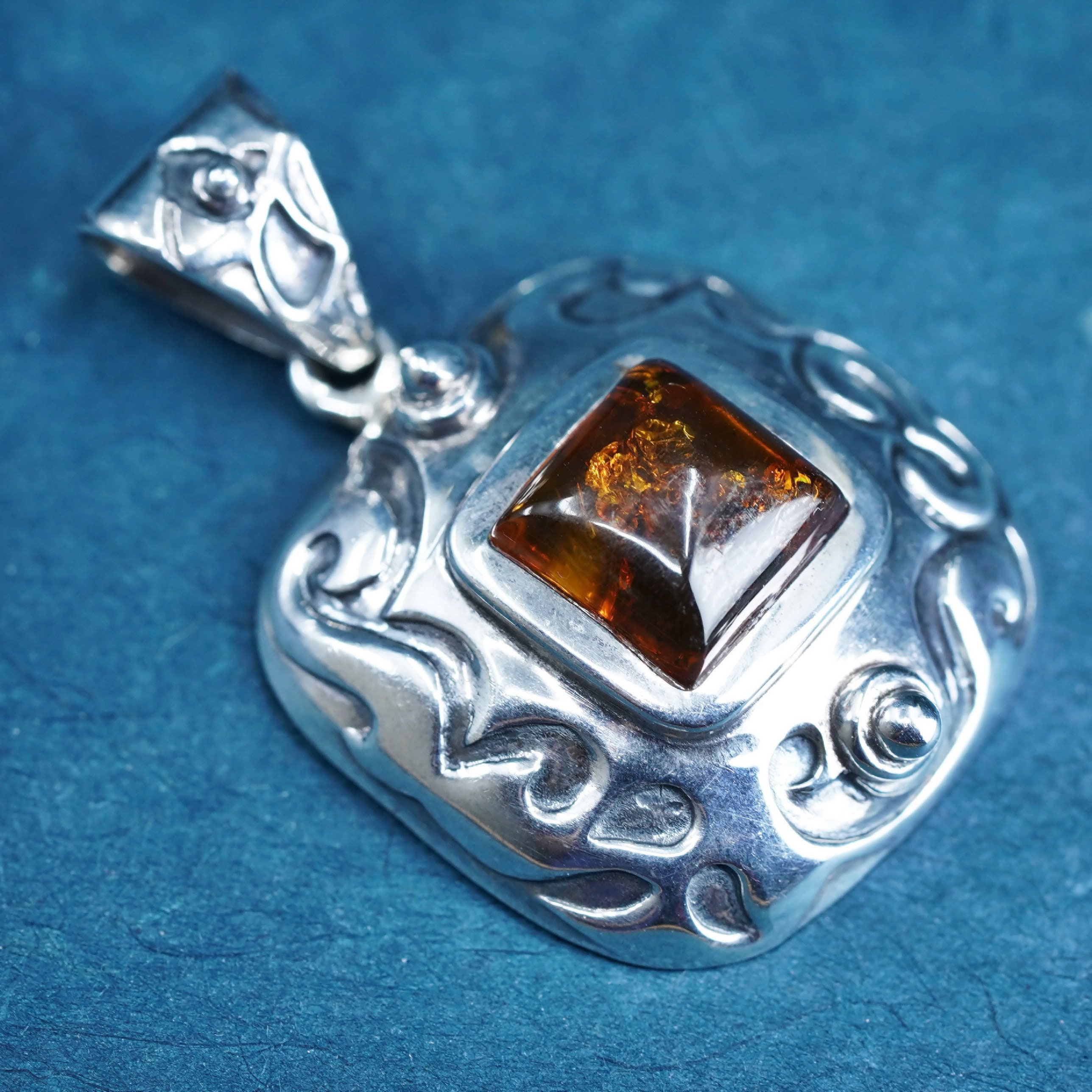Silpada Amber Pendant - Etsy