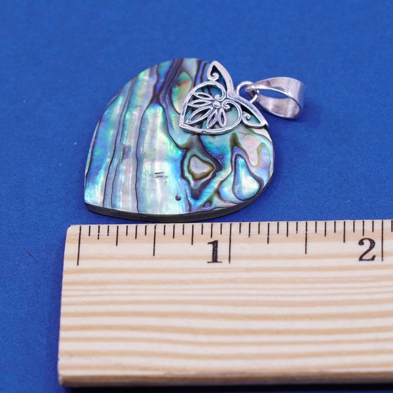 Vintage (520873) Sterling silver handmade pendant… - image 7