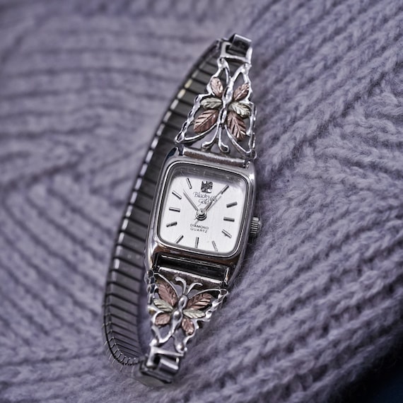 6.5 Black Hills Gold Diamond Quartz Watch CCO Sterling 12k Gold Band Womens Vintage Stamped 12K CCO 925 Etsy Canada