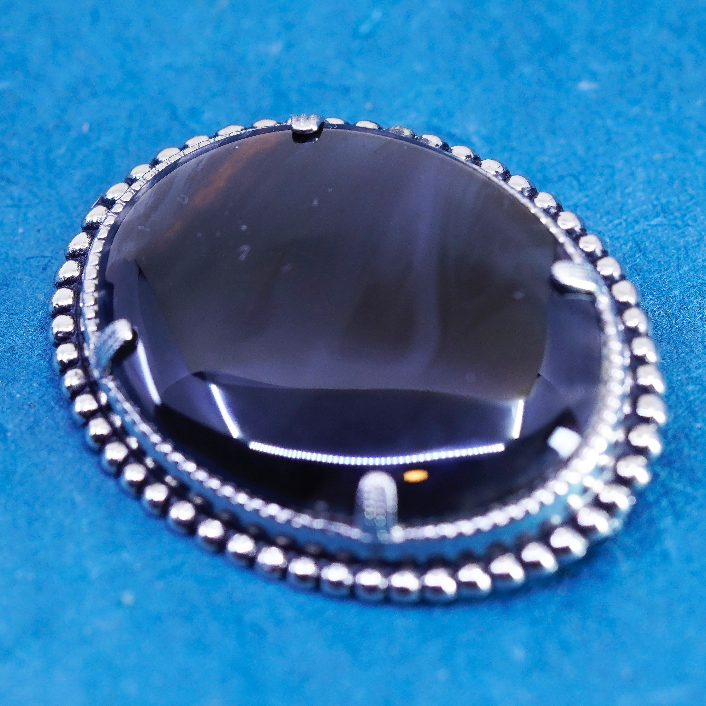 Vintage Mexico Sterling Silver Handmade Brooch, 925 Pin With Vintage Mexico Sterling Silver Handmade Brooch, 925 Pin With