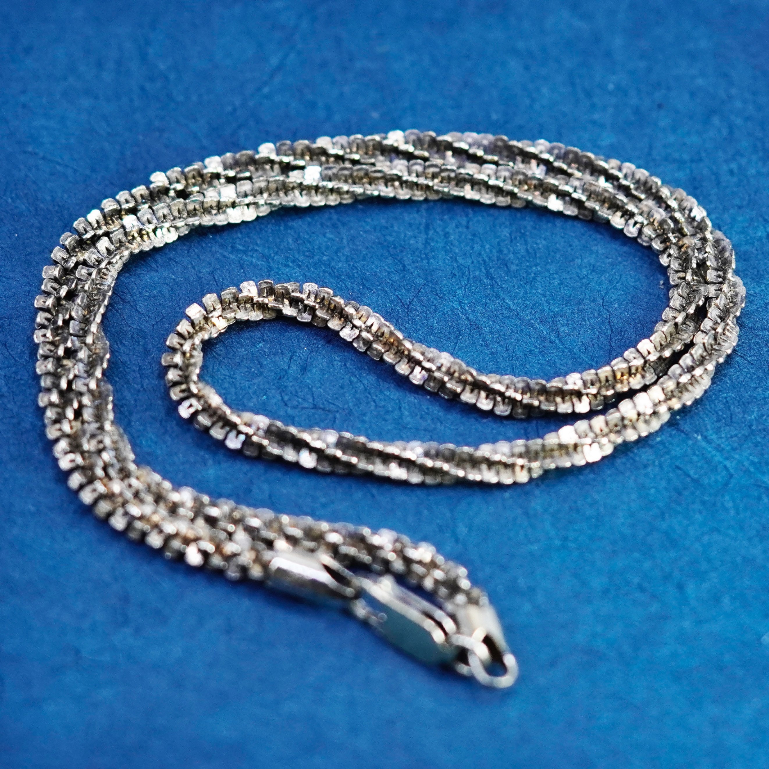 Italy 925 Silver Rope Necklace, Women's Fashion, Jewelry & Organisers,  Necklaces on Carousell
